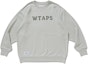 Order WTAPS Plain Navy Blue Pullover Crewneck Sweatshirt 221ATDT-CSM18
