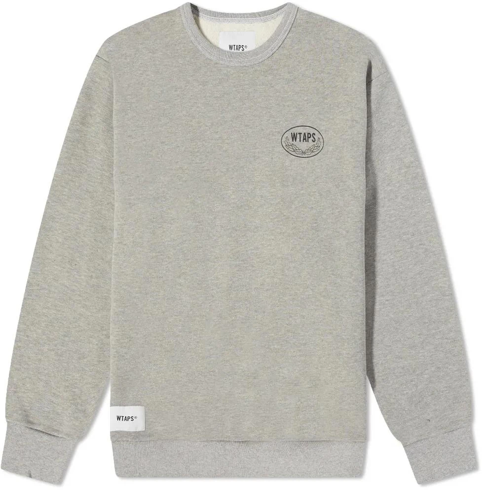 wtaps-printed-logo-crewneck-sweatshirt-grey-long-sleeve-212-atdt-csm-28-gry