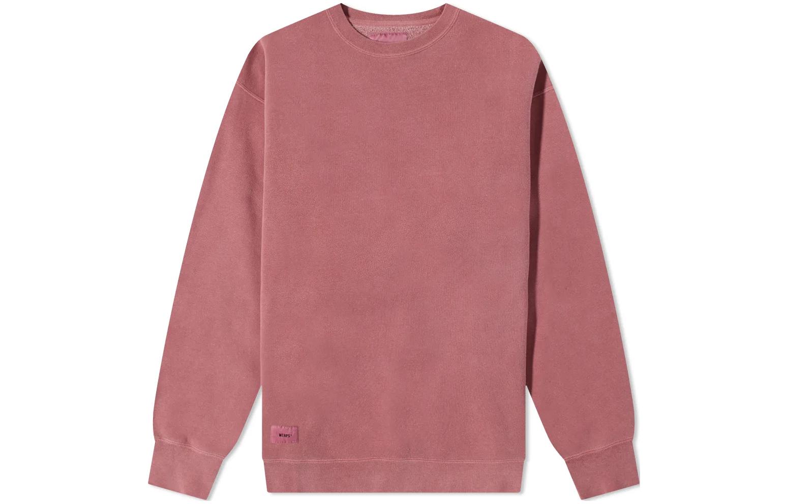 WTAPS Red Crewneck Long Sleeve Sweatshirt 212ATDT-CSM04-RED