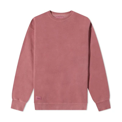 WTAPS Red Crewneck Long Sleeve Sweatshirt 212ATDT-CSM04-RED