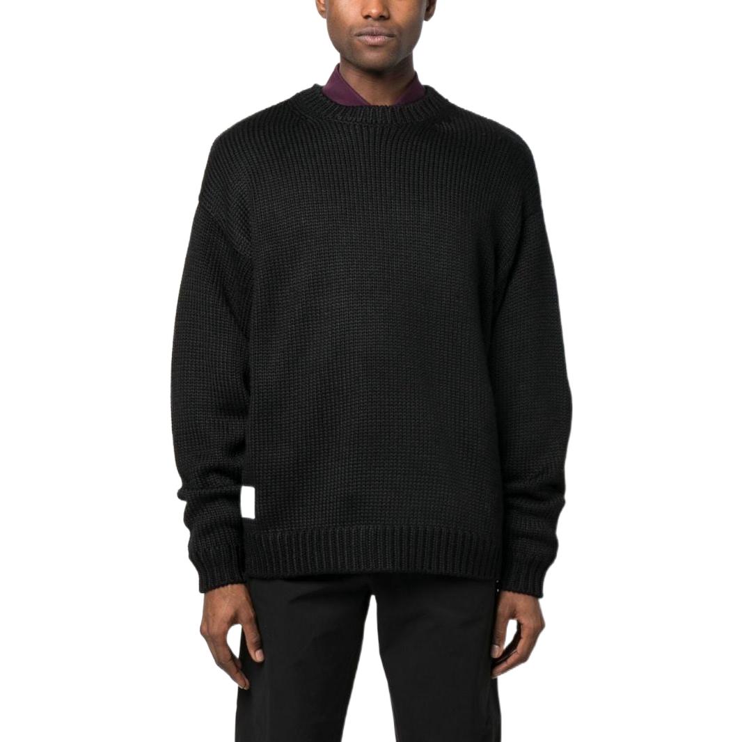Lookbook WTAPS Skeleton Jacquard Knit Sweater  Black. 222MADT-KNM02
