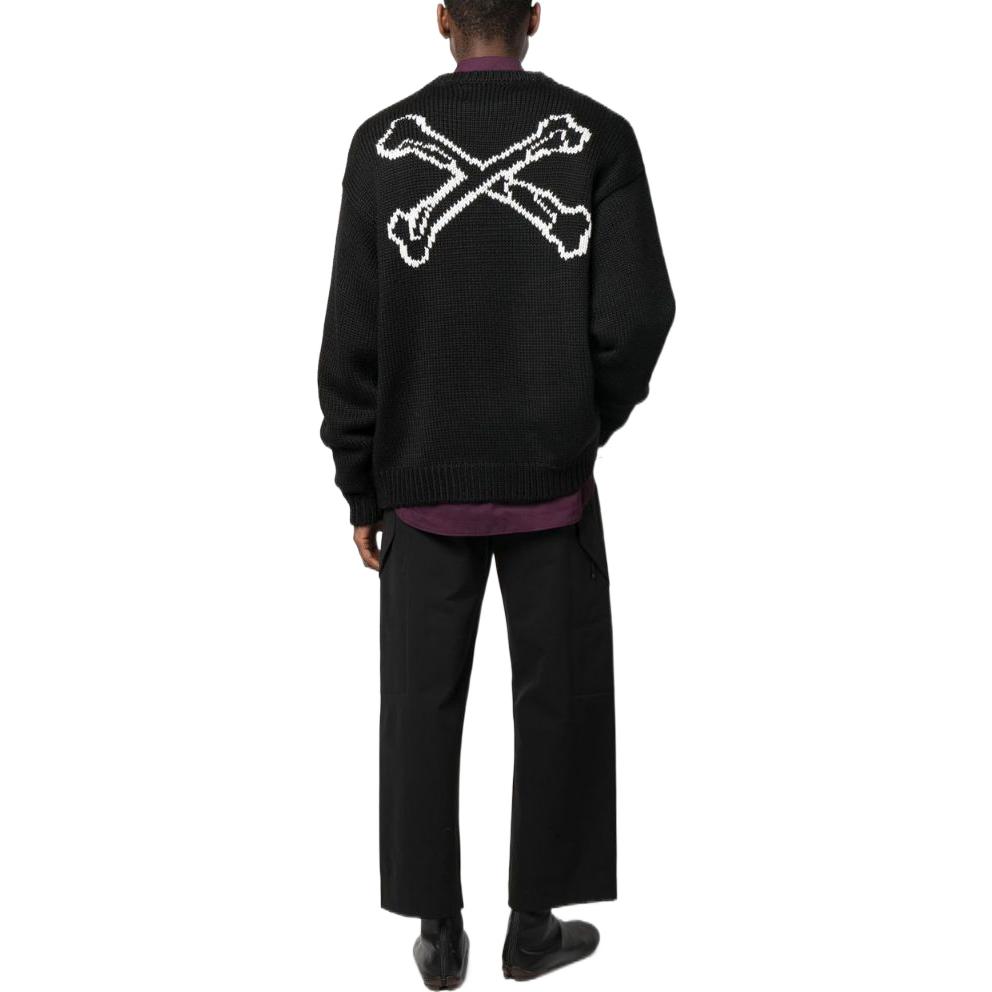 Purchase WTAPS Skeleton Jacquard Knit Sweater  Black. 222MADT-KNM02