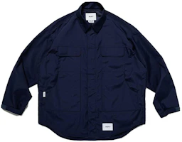 WTAPS Solid Color Button-Up Long Sleeve Jacket Blue () 231WVDT-JKM01 WTAPS Solid Color Button-Up Long Sleeve Jacket Blue () 231WVDT-JKM01