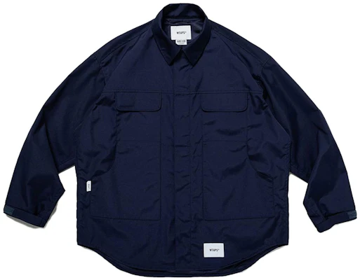 WTAPS 纯色长袖纽扣夹克 蓝色 231WVDT-JKM01 Order WTAPS 纯色长袖纽扣夹克 蓝色 231WVDT-JKM01