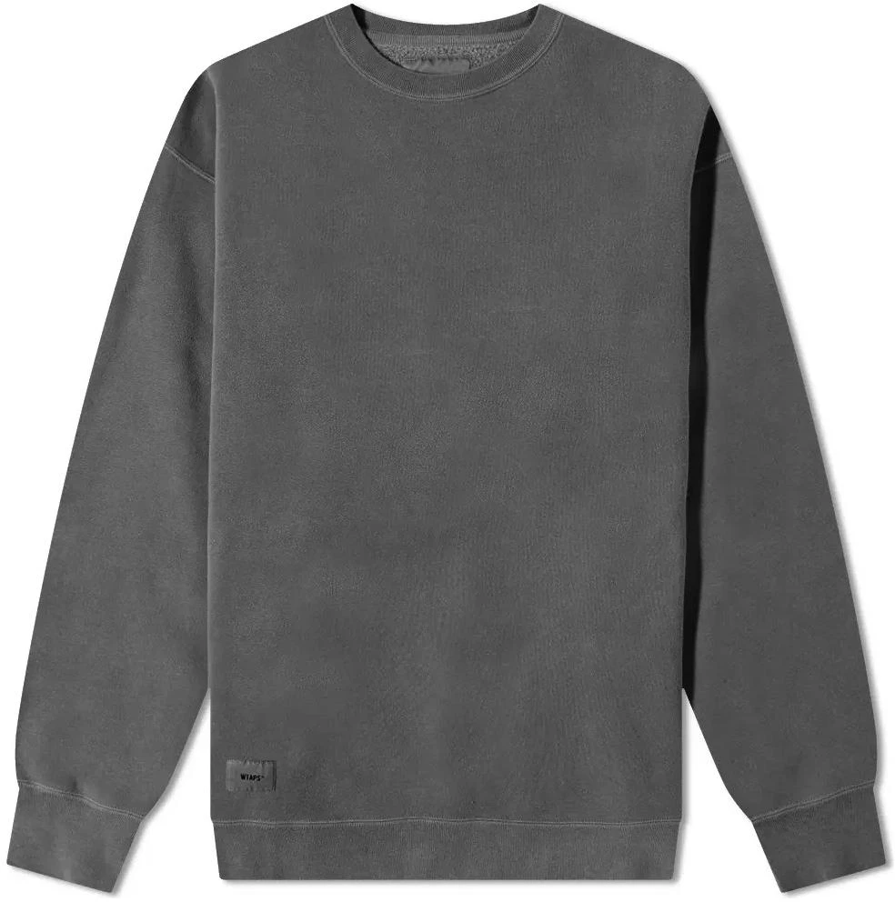 wtaps-solid-color-crewneck-pullover-sweatshirt-black-mens-212-atdt-csm-04-blk
