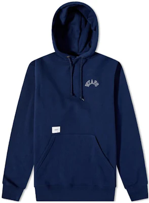 WTAPS Solid Color Embroidered Hoodie Blue Men’s Long Sleeve Pullover 212ATDT-CSM15-NVY Buy WTAPS Solid Color Embroidered Hoodie Blue Men’s Long Sleeve Pullover 212ATDT-CSM15-NVY