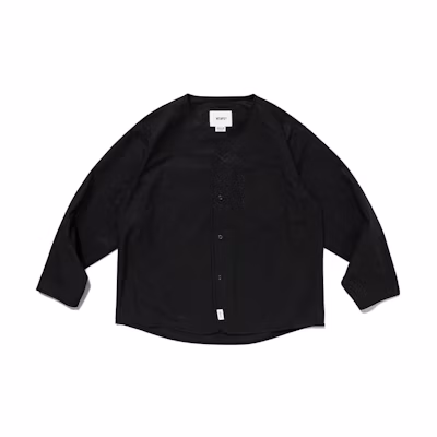 WTAPS Solid Color Embroidered Pocket Long Sleeve Jacket 232WVDT-SHM01