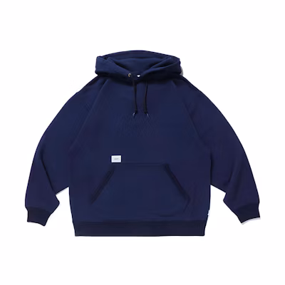 WTAPS Solid Color Hoodie Deep Blue 221ATDT-CSM37