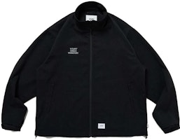 WTAPS Solid Color Letter Print Zip Jacket Black Outerwear 231BRDT-JKM01-BK WTAPS Solid Color Letter Print Zip Jacket Black Outerwear 231BRDT-JKM01-BK