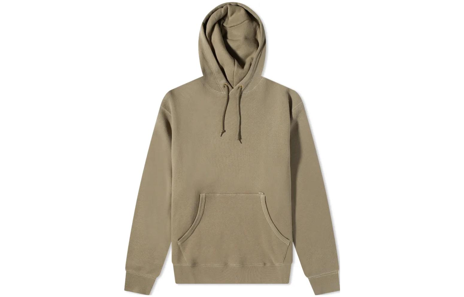 WTAPS Solid Color Pullover Hoodie Khaki ( Casual Hooded Sweatshirt) 212ATDT-CSM25-OVD
