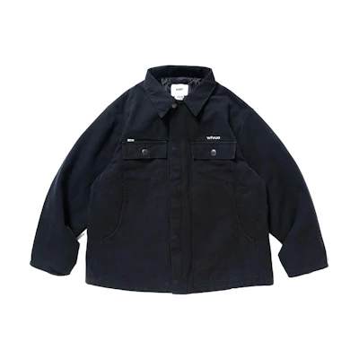 WTAPS Solid Color Zip-Up Collar Long-Sleeve Jacket 222WVDT-JKM05