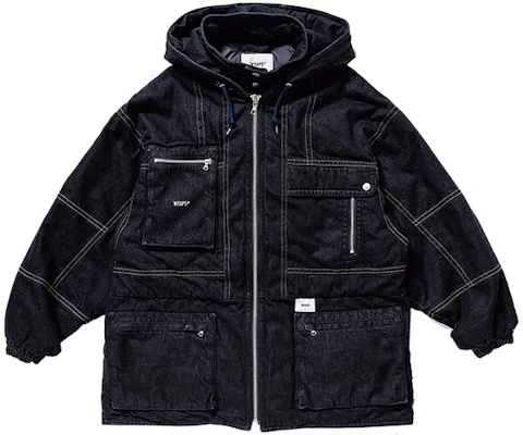 WTAPS Solid Denim Hoodie Jacket Unisex Indigo Color 192WVDT-JKM07-IN Buy WTAPS Solid Denim Hoodie Jacket Unisex Indigo Color 192WVDT-JKM07-IN