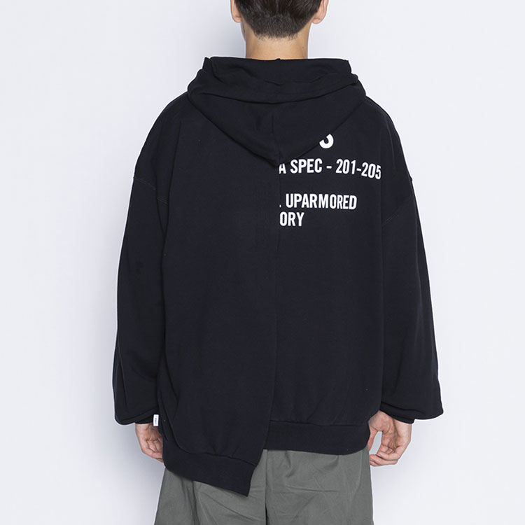 Purchase WTAPS SS21 Asymmetrical Cotton Hooded Sweatshirt 211ATDT-CSM39