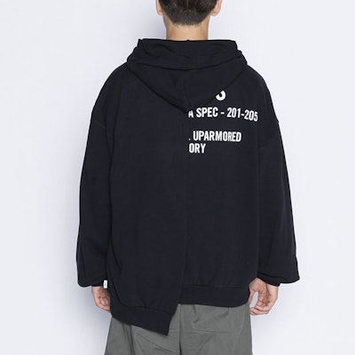 WTAPS SS21 Asymmetrical Cotton Hooded Sweatshirt 211ATDT-CSM39 Purchase WTAPS SS21 Asymmetrical Cotton Hooded Sweatshirt 211ATDT-CSM39