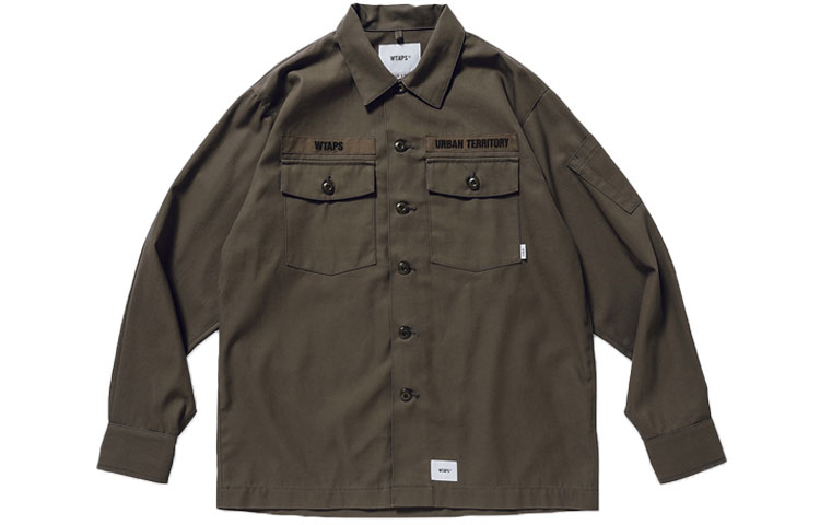 Order WTAPS SS21 BUDS Cotton Twill Workwear Jacket 211BRDT-SHM02