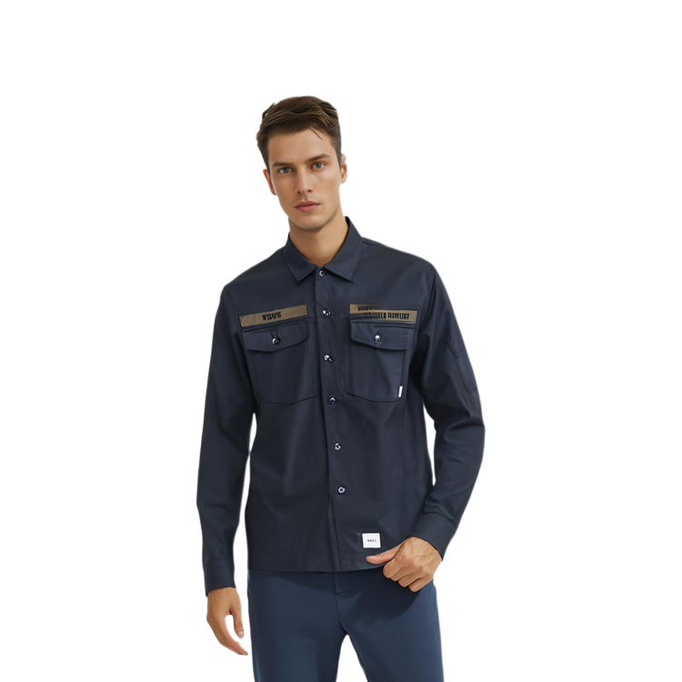 Cheap WTAPS SS21 BUDS Cotton Twill Workwear Jacket 211BRDT-SHM02