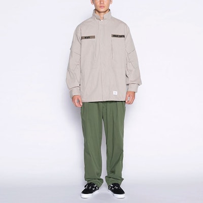 WTAPS SS21 D90 Casual Workwear Jacket in NYCO Tussah for Men 211WVDT-JKM01 Cheap WTAPS SS21 D90 Casual Workwear Jacket in NYCO Tussah for Men 211WVDT-JKM01
