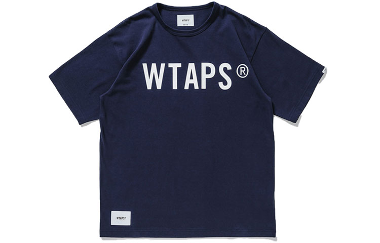 Shop WTAPS SS21 Knit Crewneck Logo Print Short Sleeve T-Shirt Unisex. 211ATDT-CSM15