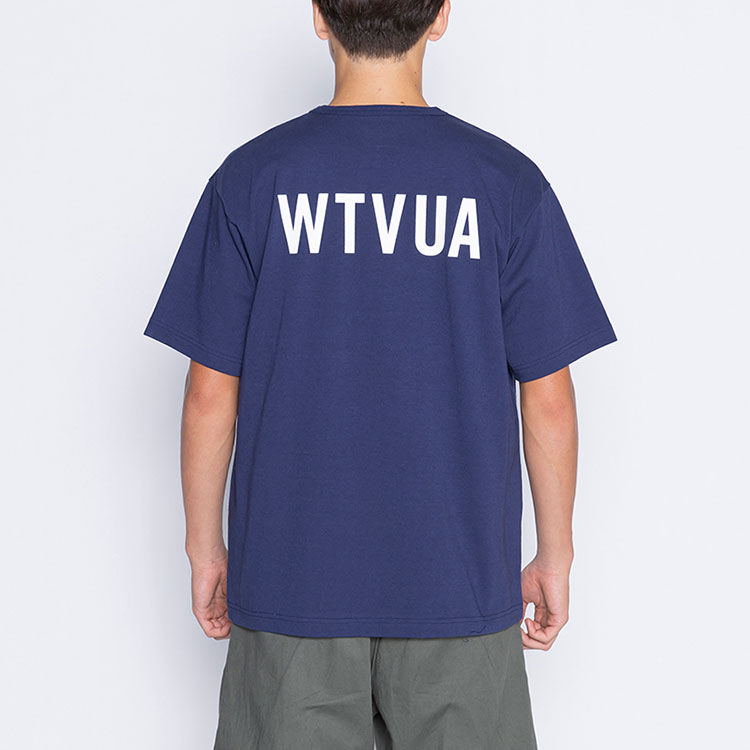 Details for WTAPS SS21 Knit Crewneck Logo Print Short Sleeve T-Shirt Unisex. 211ATDT-CSM15