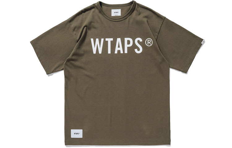 Sizing WTAPS SS21 Knit Crewneck Logo Print Short Sleeve T-Shirt Unisex. 211ATDT-CSM15