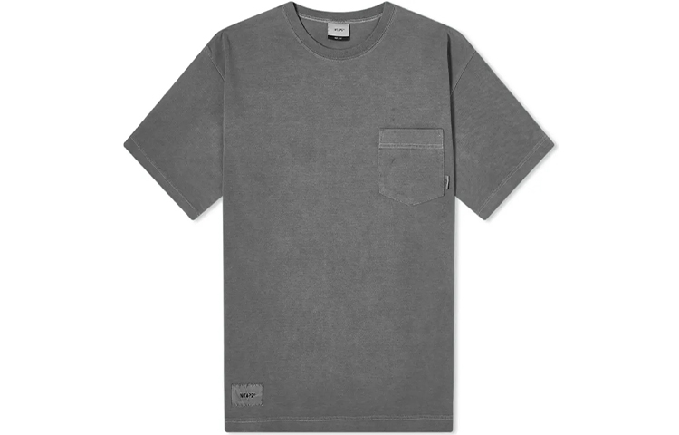 WTAPS SS21 Logo Pocket Relaxed Fit T-Shirt Unisex Crewneck Tee 192ATDT-CSM02