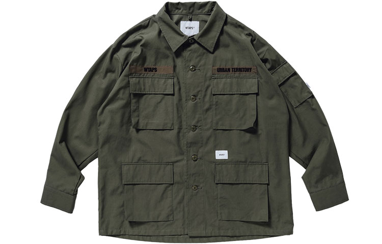Shop WTAPS SS21 Multi-Pocket Back Zip Jacket . 211WVDT-SHM03