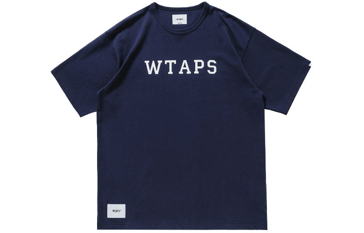 WTAPS SS21 Oversized Logo Print Crewneck T-Shirt Unisex Casual Tee 211ATDT-CSM20