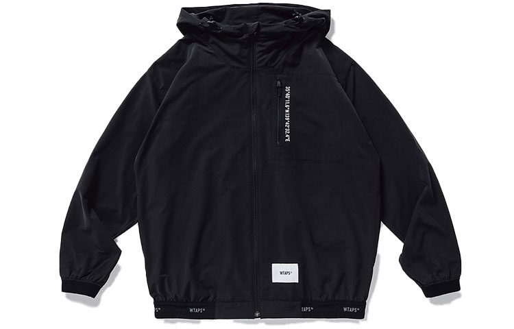 WTAPS SS21 Waterproof Hooded Utility Jacket for Men 211BRDT-JKM05