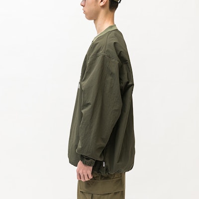WTAPS SS22 Nylon Pullover Jacket with Letter Print 221BRDT-JKM04 1