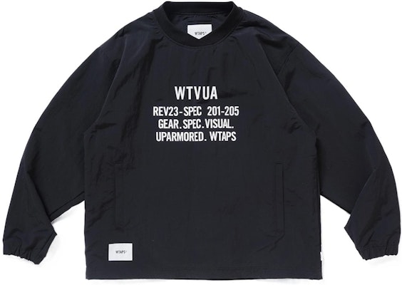 WTAPS SS22 Nylon Pullover Jacket with Letter Print 221BRDT-JKM04 2