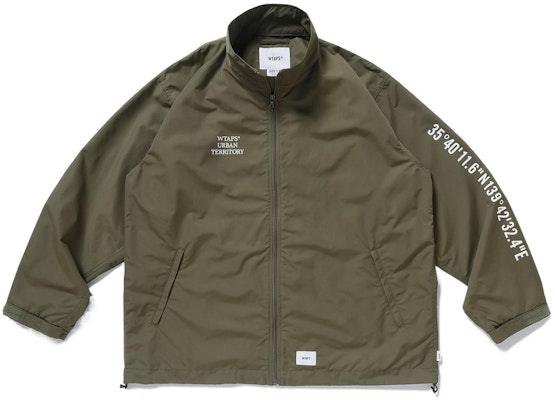 WTAPS SS22 Colorblock Letter Print Stand Collar Jacket . 221WVDT-JKM03 1