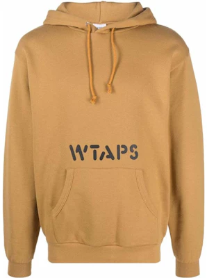 WTAPS SS22 Yellow Logo Print Hoodie Unisex Long Sleeve Sweater 212ATDTHP04SGOLD Buy WTAPS SS22 Yellow Logo Print Hoodie Unisex Long Sleeve Sweater 212ATDTHP04SGOLD