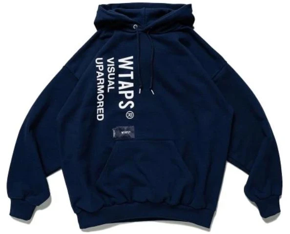 wtaps-ss-23-blue-pullover-hoodie-with-solid-color-logo-print-long-sleeve-222-atdt-hpm-02-s-navy