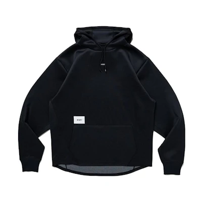 WTAPS SS23 Plain Black Hoodie Casual Wear 231ATDT-CSM05-BK