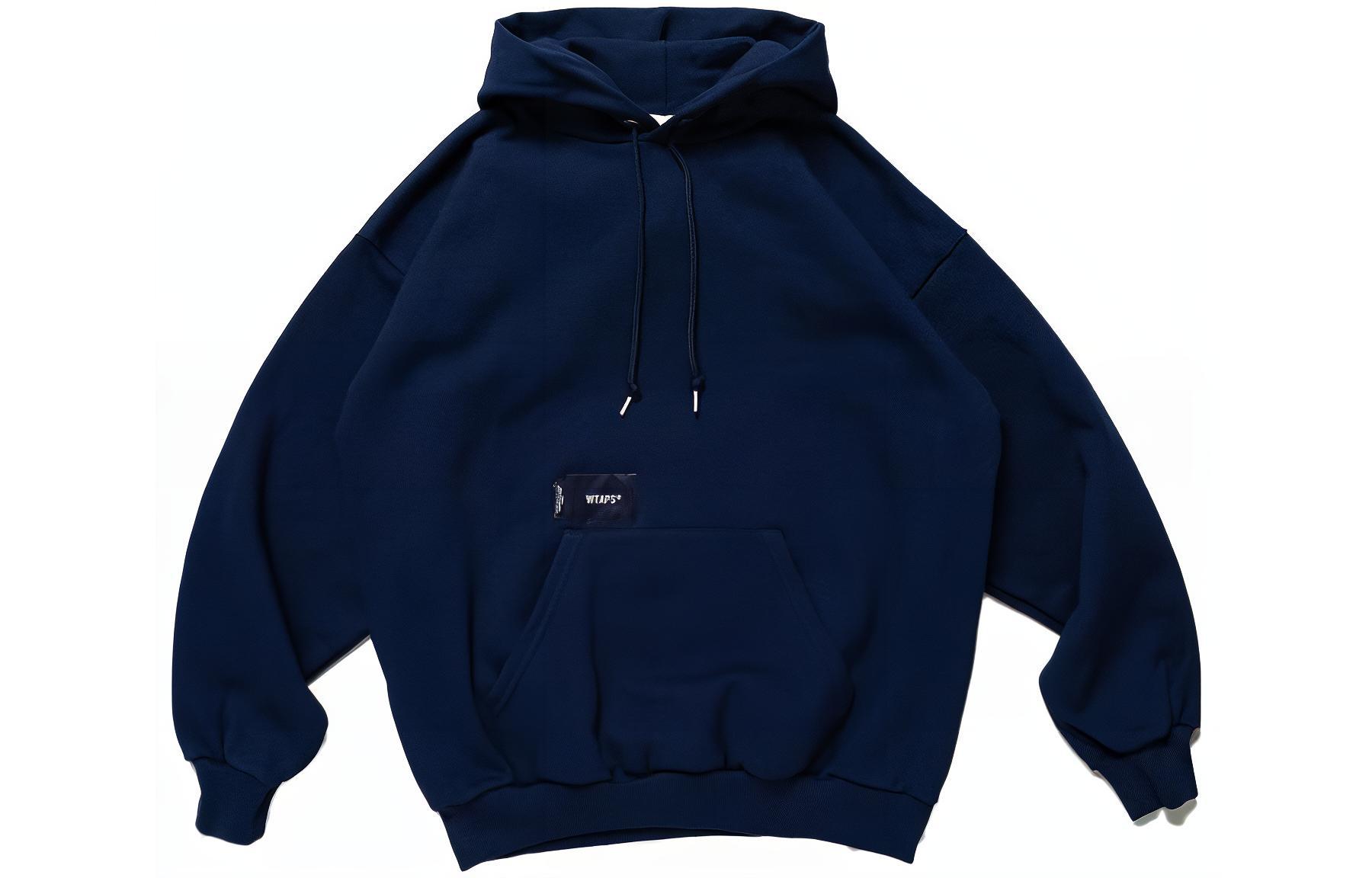 WTAPS SS23 Solid Color Hooded Long-Sleeve Sweatshirt 222ATDT-HPM01S