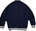 Lookbook WTAPS SS23 Solid Color Pullover Baseball Jacket for Men. 231BRDT-JKM02-NV