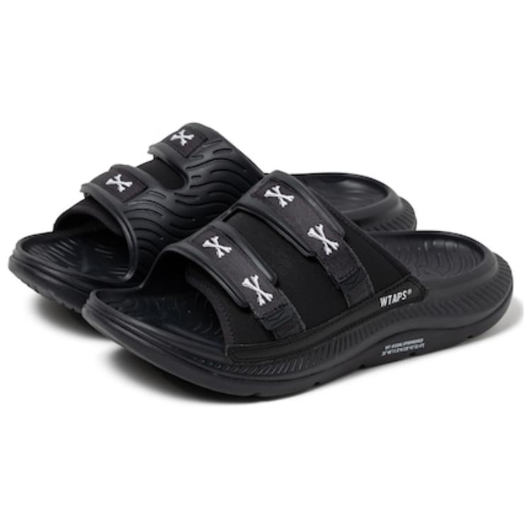 Shop WTAPS x HOKA ONE ONE ORA Luxe 舒適百搭 防滑一字拖鞋 男女同款 黑白