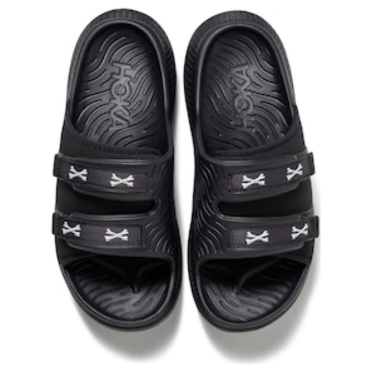Details for WTAPS x HOKA ONE ONE ORA Luxe 舒適百搭 防滑一字拖鞋 男女同款 黑白