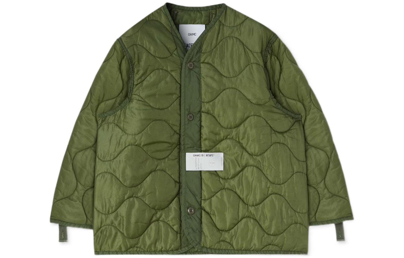 WTAPS OAMC Collab Single-Breasted Liner Jacket Green 22A28OAY18CAPOA007-305