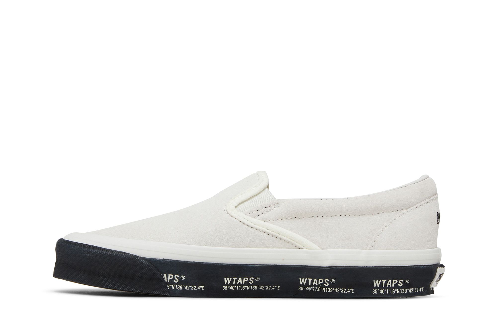 Shop WTAPS x Vans Classic Slip-On LX 'Putih Hitam' VN0A45JK20F1