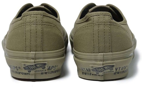 WTAPS x Vans Vault OG Authentic OG LX 'Verde Oliva' VN0A4BV9CX6 Shop WTAPS x Vans Vault OG Authentic OG LX 'Verde Oliva' VN0A4BV9CX6