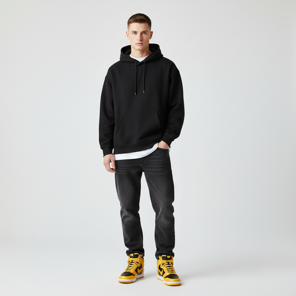 Lookbook 武当 x 耐克 Dunk High 2024 '黄色' HJ4320-001