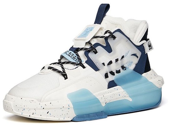 WWF x Anta安踏 霸氣 3.0 防滑耐磨輕便 低筒 板鞋 白藍 Lookbook WWF x Anta安踏 霸氣 3.0 防滑耐磨輕便 低筒 板鞋 白藍