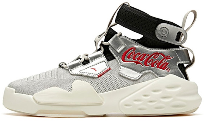 x Anta Coca-Cola High-Top Sneakers 'Silver Black' 11948099S-1 Buy x Anta Coca-Cola High-Top Sneakers 'Silver Black' 11948099S-1