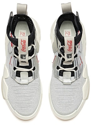 x Anta Coca-Cola High-Top Sneakers 'Silver Black' 11948099S-1 Shop x Anta Coca-Cola High-Top Sneakers 'Silver Black' 11948099S-1