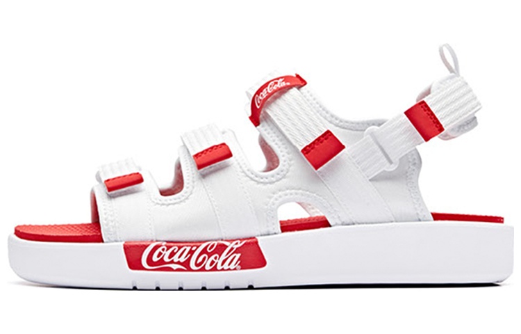 Anta x Coca Cola Beach Sandals 'White Red' 91926971-7