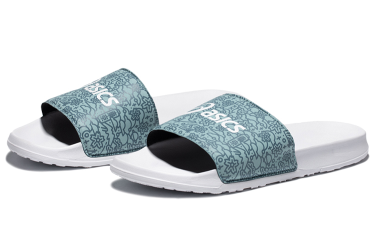 Order x ASICS Sayhello Sandel Mandi Santai Putih Slipper Uniseks 1173A027-300
