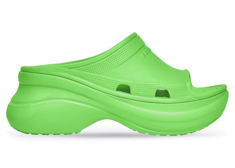 バレンシアガ Crocs プールスライド (ネオングリーン) 677386W1S8E3500 