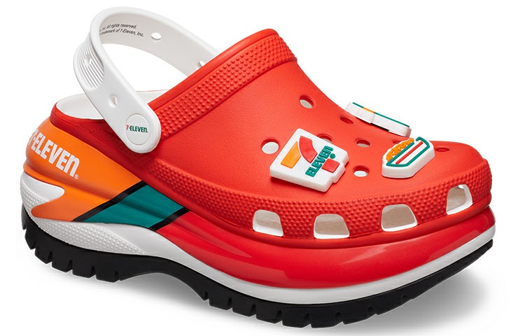 Lookbook x Crocs 7-ELEVEN Classic Crush Clog 'Red' 208273-610