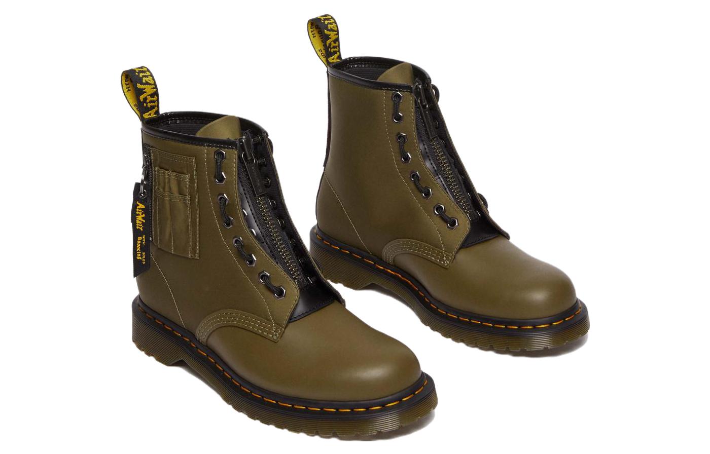 x Dr. Martens Alpha Industries 1460 Ben Boot 'Olive Black' 圖 3